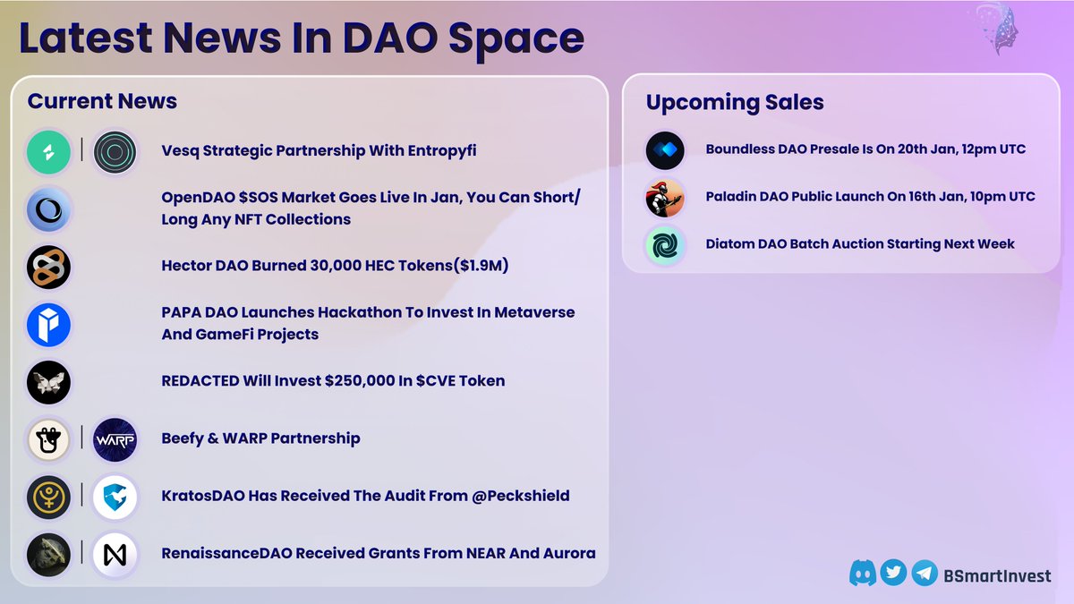 Major News in #rebase tokens space! All you need to know. 🙏

$VSQ $SOS @diatomdao $PAPA $BTRFLY $BIFI #OHMFork $kratos $NEAR $PAL $DIAT $OHM