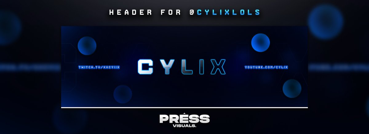 PressVisuals's tweet image. First client - Header for @Cylixlols 

Commissions open &amp;lt;3

Likes and retweets appreciated &amp;lt;3