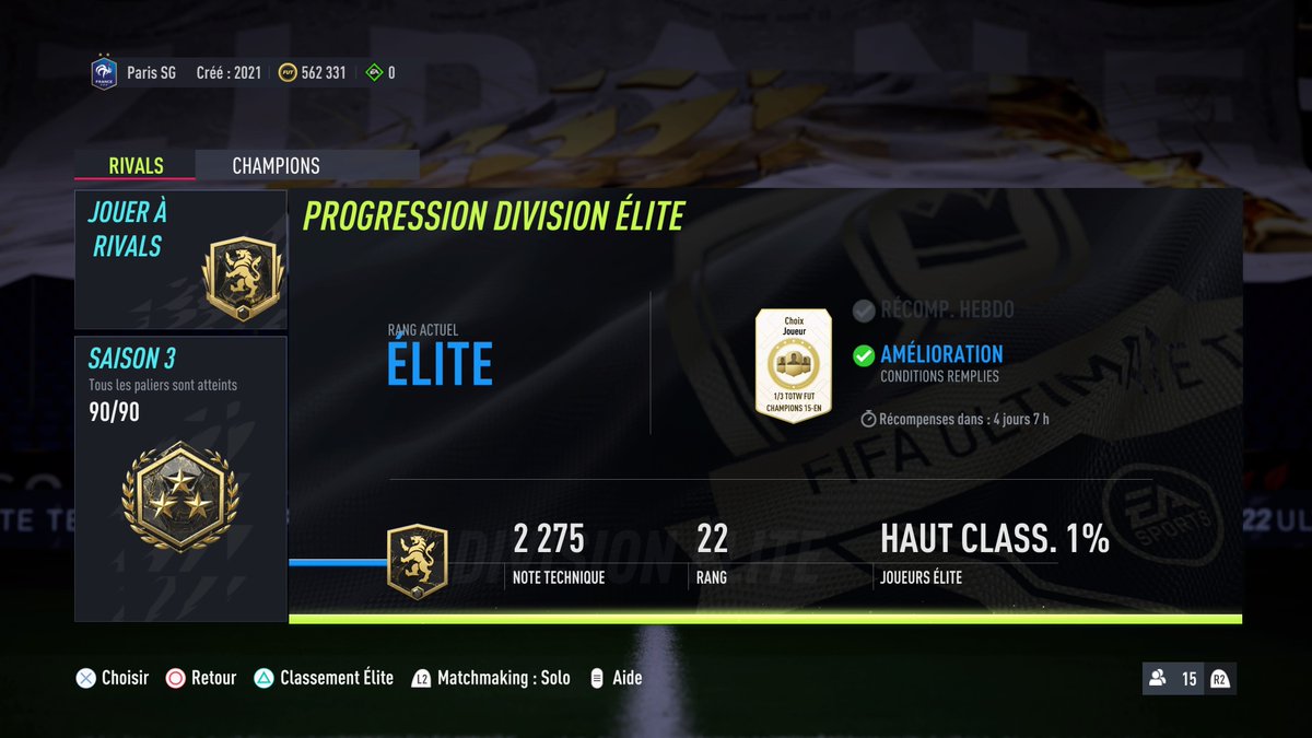 Plus que 100 points vive le solo #PS5Share, #FIFA22