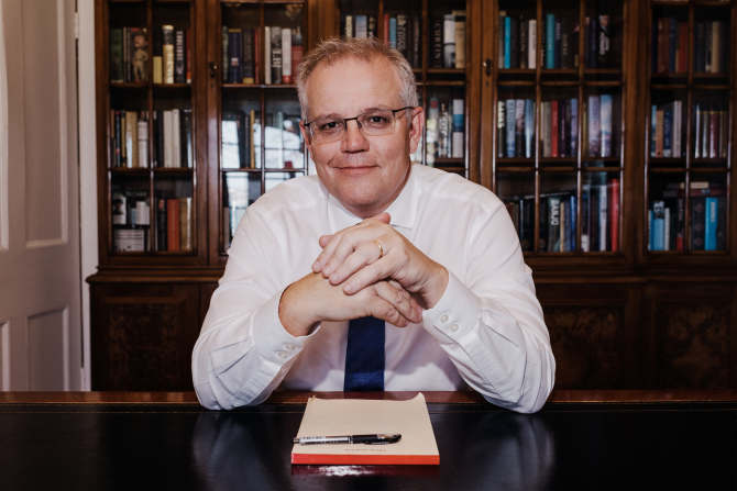 PeterWMurphy1's tweet photo. The PM says his goals are “economy strong, Australians safe, Australians together.”
It's interesting that "the economy" is always the top priority for the LNP, never "people". It's the same during the pandemic. Profits over people. #auspol #COVID19Aus #NothingOffLimits https://t.co/77IJTCuph2
