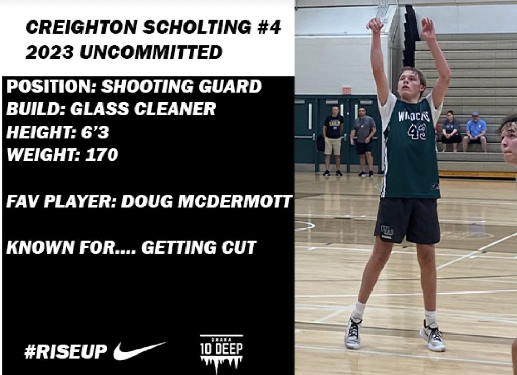 And to wrap up our squad, our all around superstar <a href="/CreightonS33/">Creighton Scholting</a>. Comeback player of the year coming soon 👀……