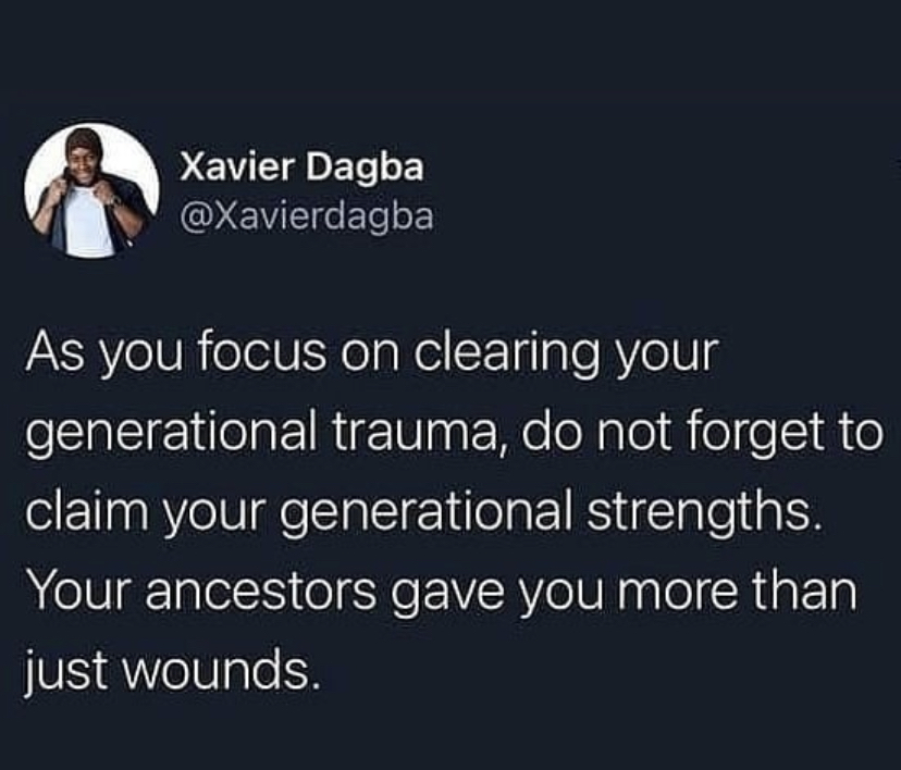HABESHAINC's tweet photo. We carry on our ancestors’ strength💪🏾
#GenerationalTrauma #GenerationalStrength #QOTD #HABESHAinc https://t.co/1xjh0cSKud