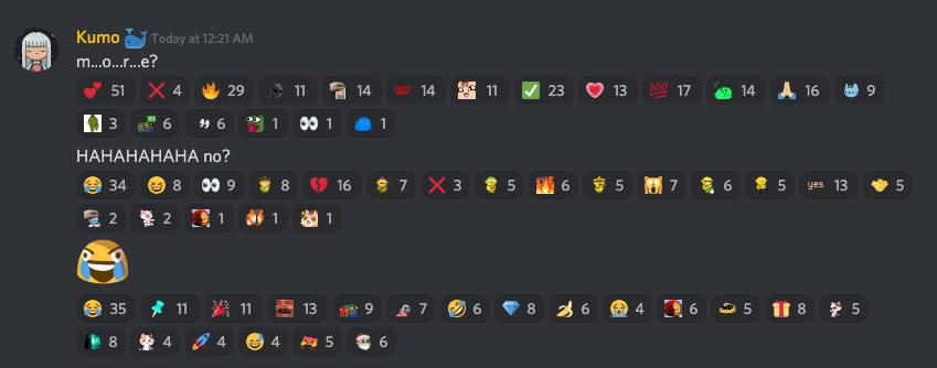 Running the last few @coolcatsnft cool pets WL in our discord be like this... Never knew last minute giveaways be like this. Vibing with the kumo peeps ❤️
