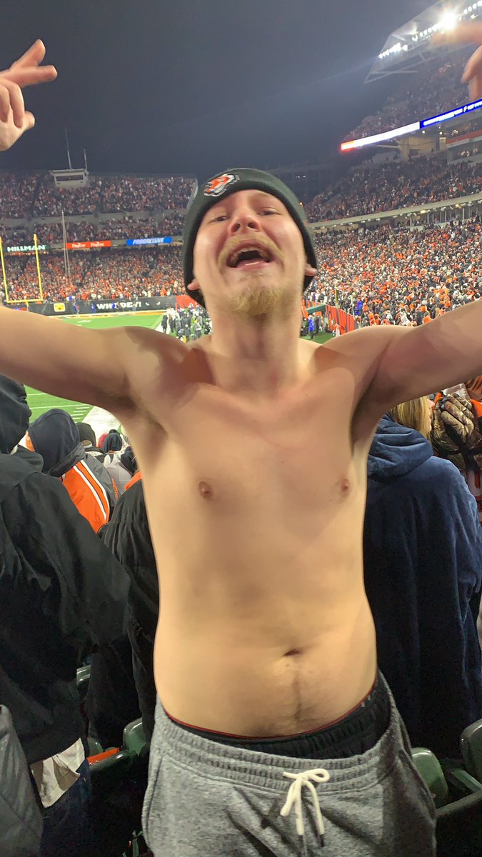 Real MVP if they hold on! Shirt went off and held em to field goal