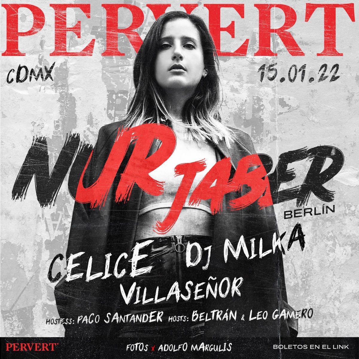 Por supuesto, las noches más ardientes y fascinantes se viven en... PERVERT MX, presentando en esta ocasión a la Dj alemana: NUR JABER. #CDMX
#ElectronicMusic #Techno #EBM #DarkDisco