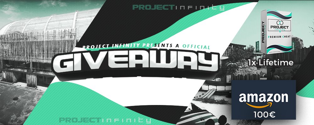 Giveaway on our official facebook page! 100€ Amazon Giftcard or our Premium CS:GO Cheat Lifetime:
facebook.com/project.infini…

Until 31.01.2022 #csgocheats #csgohacks #csgocheat #csgohack #giveaway #csgogiveaway