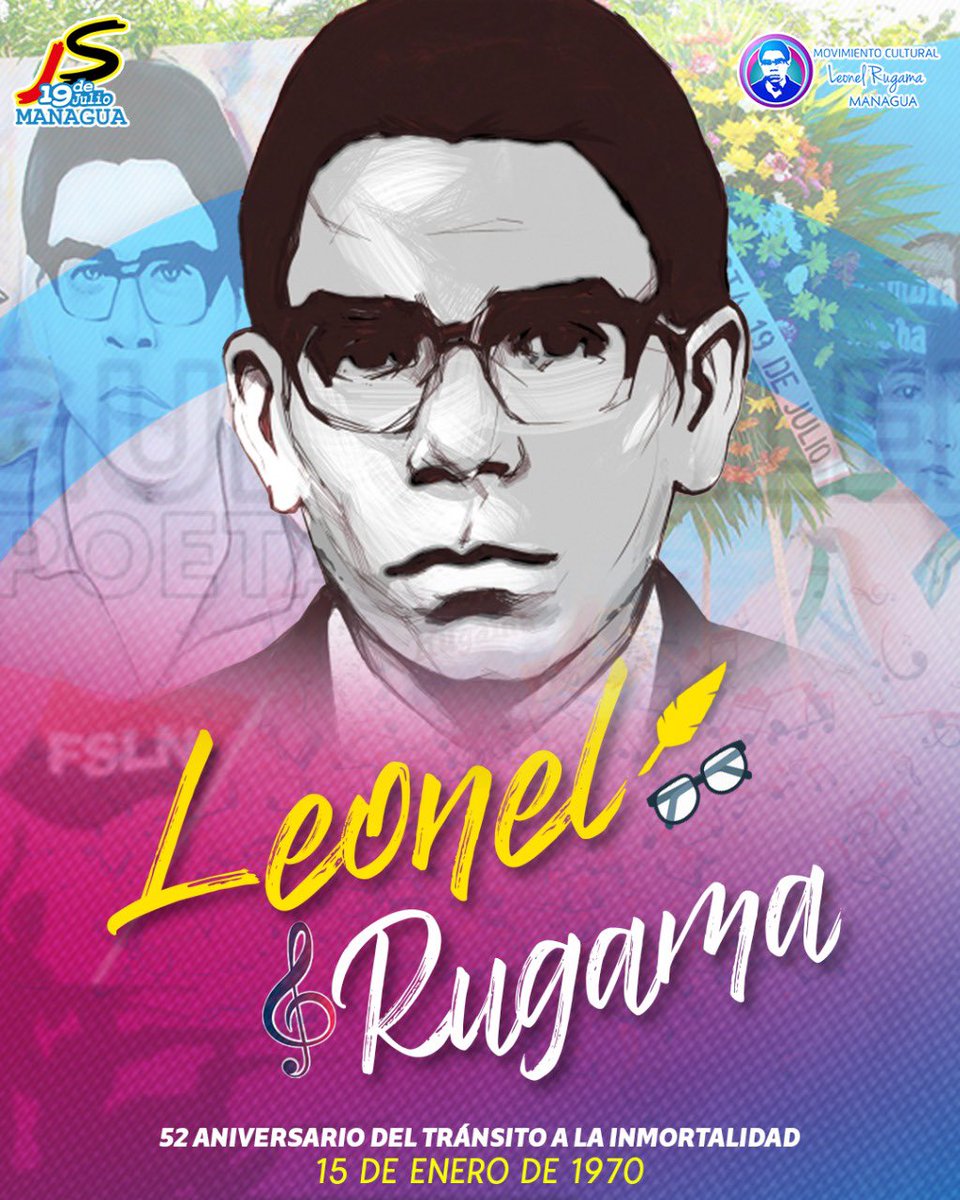 #LeonelRugama es vivo testimonio que la poseía, la literatura, la cultura y la conciencia crítica siguen siendo instrumentos importantes de la Revolución #SomosPuebloPresidente #15DeEnero <a href="/AlexisG64118784/">Alexis Gutiérrez</a> <a href="/Rafael52799933/">Rafael. #SólodeIzquierdaSandinista. #19deJulio22</a> @DAVlDRomero