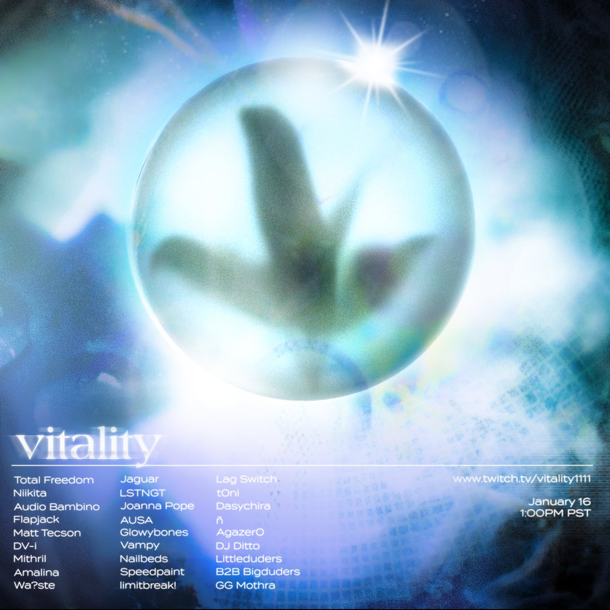 mithril_id's tweet photo. Niikita
Total Freedom
DV-i
Joanna Pope
ñ
Jaguar
Flapjack
Mithril
Vampy
Littleduders b2b Bigduders
Amalina
Glowybones
Lag Switch
t0ni
Dasychira
DJ Ditto
limitbreak!
Audio Bambino
Speedpaint
wa?ste
LSTNGT
AUSA
Matt Tecson
Nailbeds
Agazer0
ggMothra

https://t.co/oE8EnunZEW 1/16 https://t.co/TRLmm3RkVp