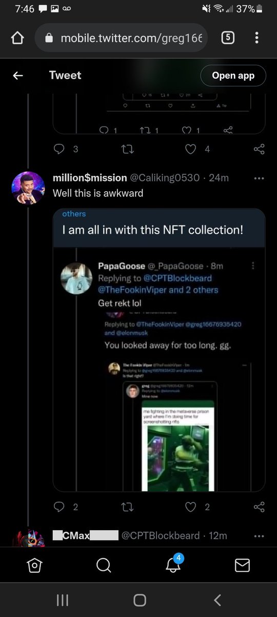 jfk22992's tweet photo. @Caliking0530 @lermy3d @_PapaGoose @CPTBlockbeard @TheFookinViper @greg16676935420 @elonmusk Look at me i am the captain now! https://t.co/n3xx3V0vxO