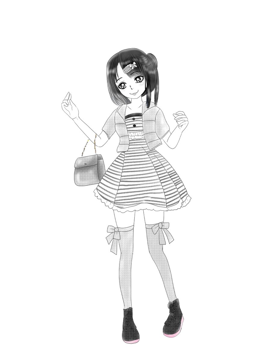昨日描いた絵です( ゜Д゜)
恋の魔法とおまじない685-2、イラストACさん素材ちびモブ会社員、昔話「三枚のお札」、旧誕生花4月12日杏白黒化 