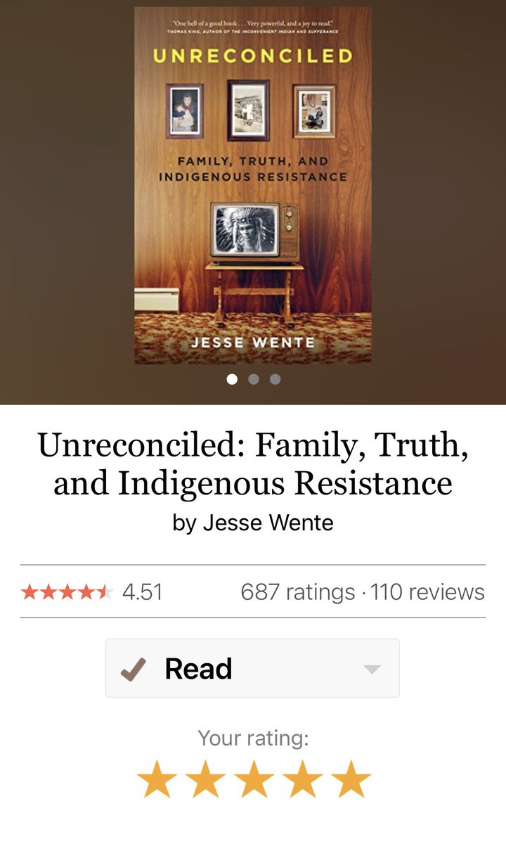 Third audiobook of the year- and wow! I learned so much. Some things must be shared and not only do our eyes need to be opened, but so does our heart. #Recommended  @jessewente #unreconciled