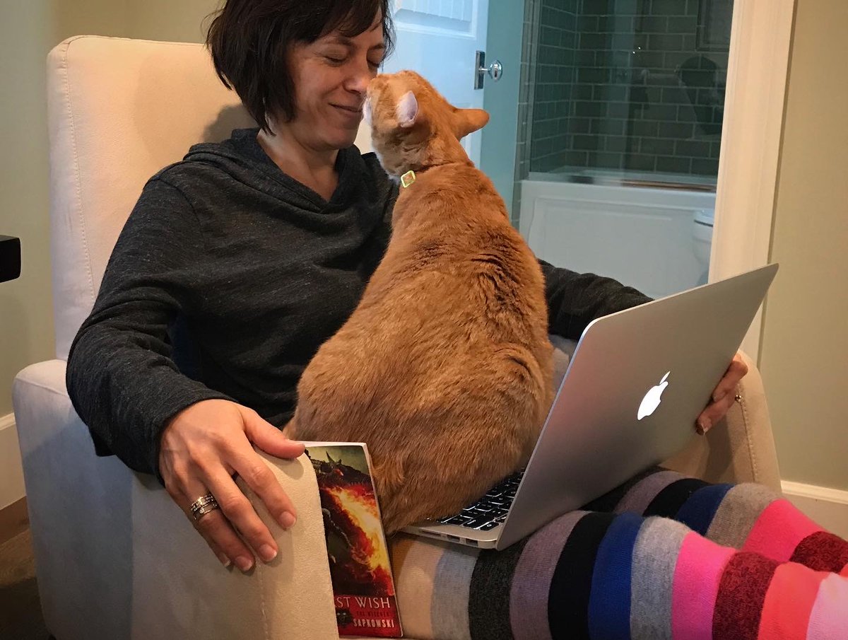 LHissrich's tweet photo. Writing the pilot of #TheWitcher S1 (in 2017!) https://t.co/s6nCYlBGqf