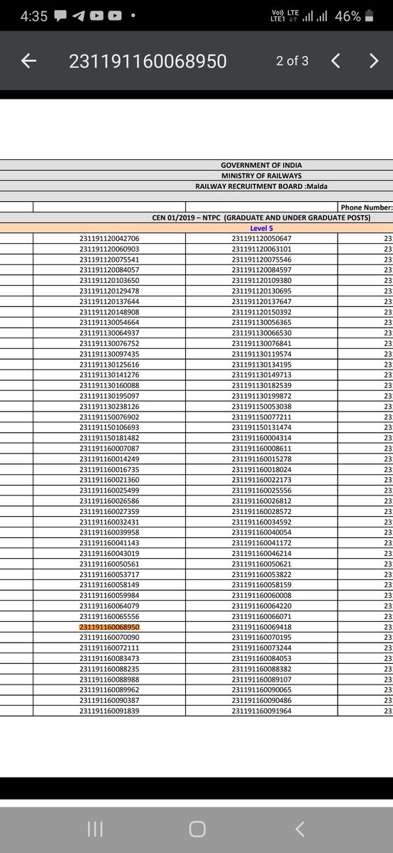 IMondalneel's tweet photo. Will not let the students' future be jeopardized
@AshwiniVaishnaw
@RailMinIndia
#RRBNTPC_Scam
What type of result is this? https://t.co/1yLWSZoq6z