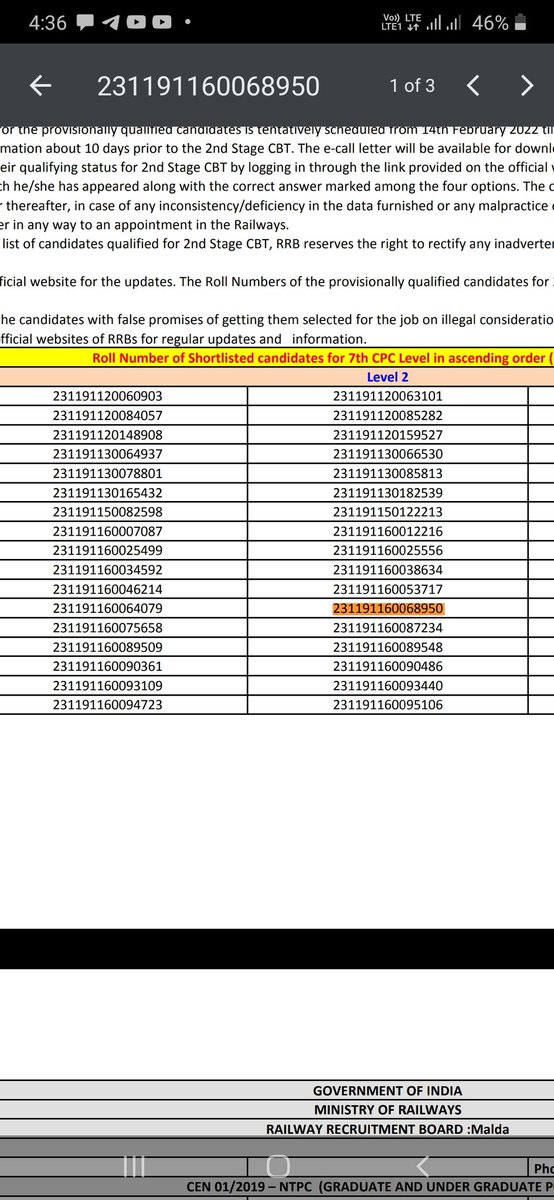 IMondalneel's tweet photo. Will not let the students' future be jeopardized
@AshwiniVaishnaw
@RailMinIndia
#RRBNTPC_Scam
What type of result is this? https://t.co/1yLWSZoq6z