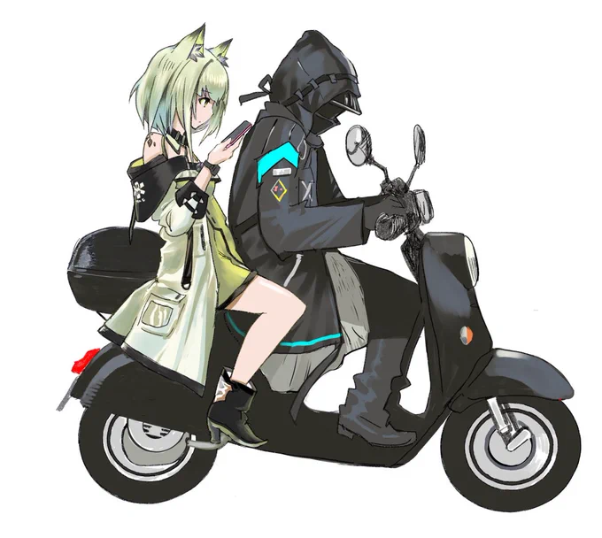 ケルシーを送り届けるドクター
#アークナイツ 