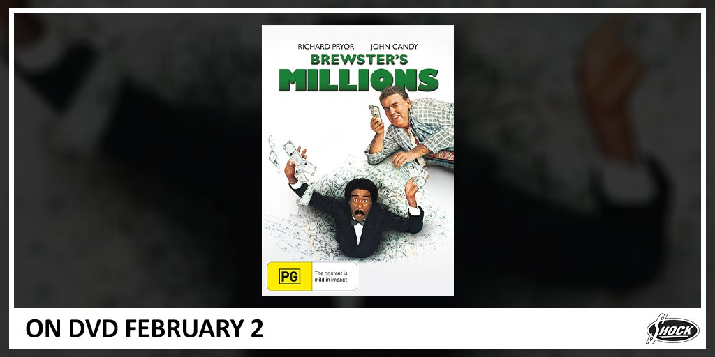 shockau's tweet image. BREWSTERS MILLIONS (1985) - You don't have to be crazy to blow 30 Million in 30 days. But it helps. Could you spend 30 million in 30 days and have nothing to show for it? #RichardPrior 

ON DVD FEBRUARY 2 📀

🛒 Shop it here: bit.ly/3nrPTFB