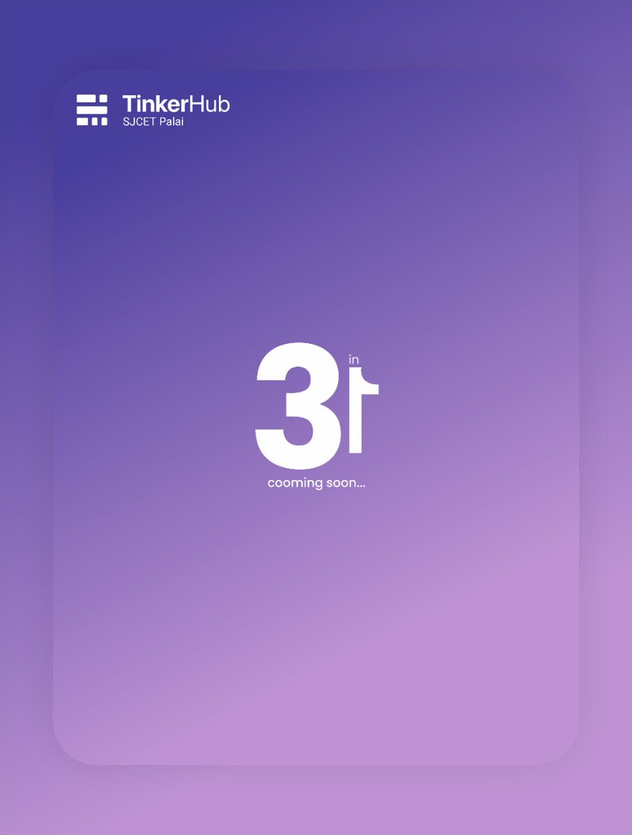 tinkerhubsjcet's tweet image. Hey Mates 👋🏼

Looks like we are back into the old online days. 😶 In that case, let&apos;s shift our party back to online.

Are you guys ready? Then stay tuned for further updates on what&apos;s coming. 😉

Spoiler Alert ⚠️: It&apos;s gonna be a 3 in 1 for you.