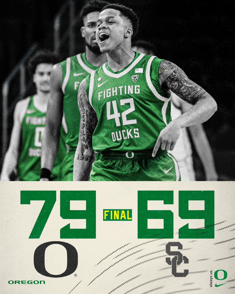 𝐅𝐈𝐆𝐇𝐓𝐈𝐍𝐆 𝐃𝐔𝐂𝐊𝐒.

Oregon becomes the first team since 1976 to beat consecutive AP top 5 teams on the road.

#GoDucks | #AlwaysUs