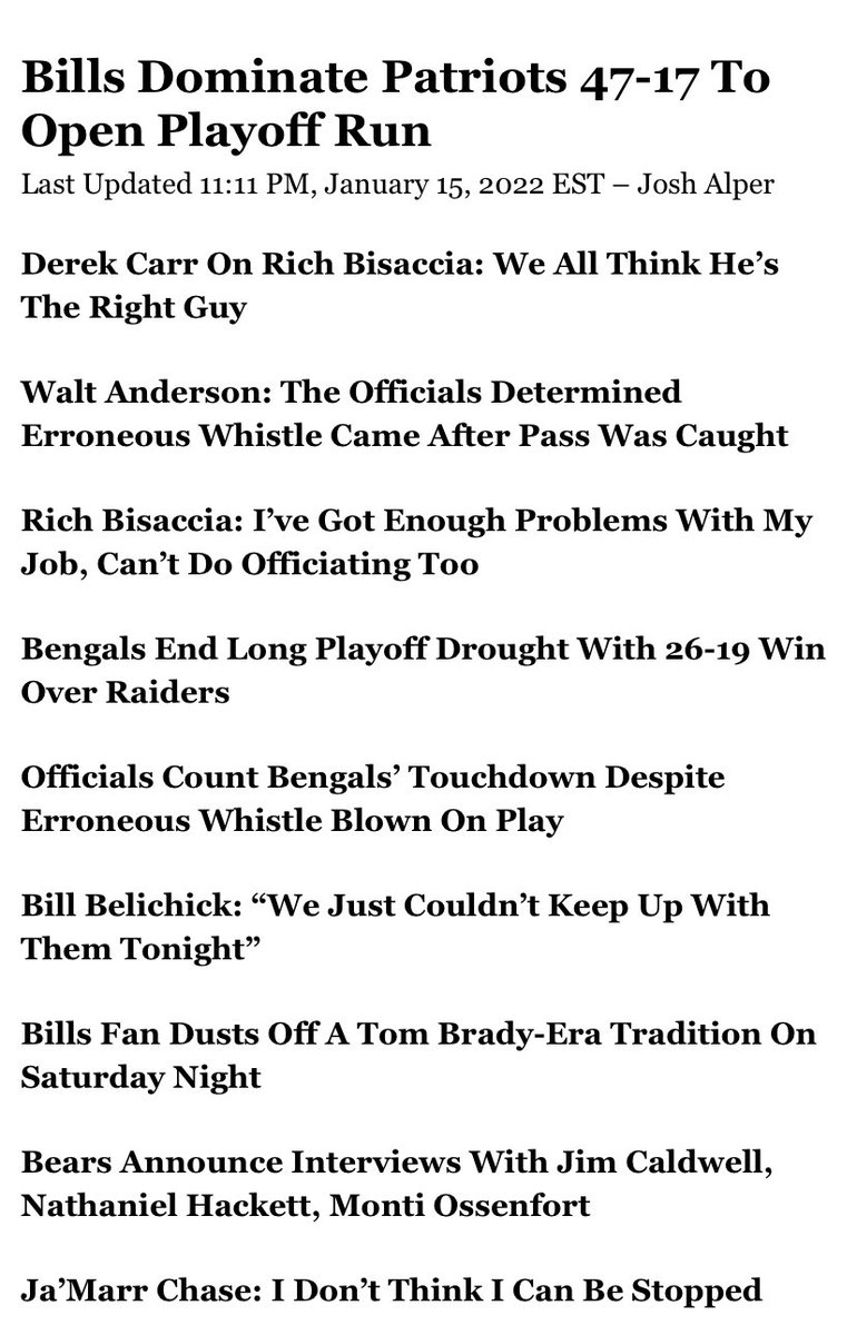 VCTG's tweet photo. @ProFootballTalk BILLS on top!!! Best game on Saturday https://t.co/jvc33cXsLp