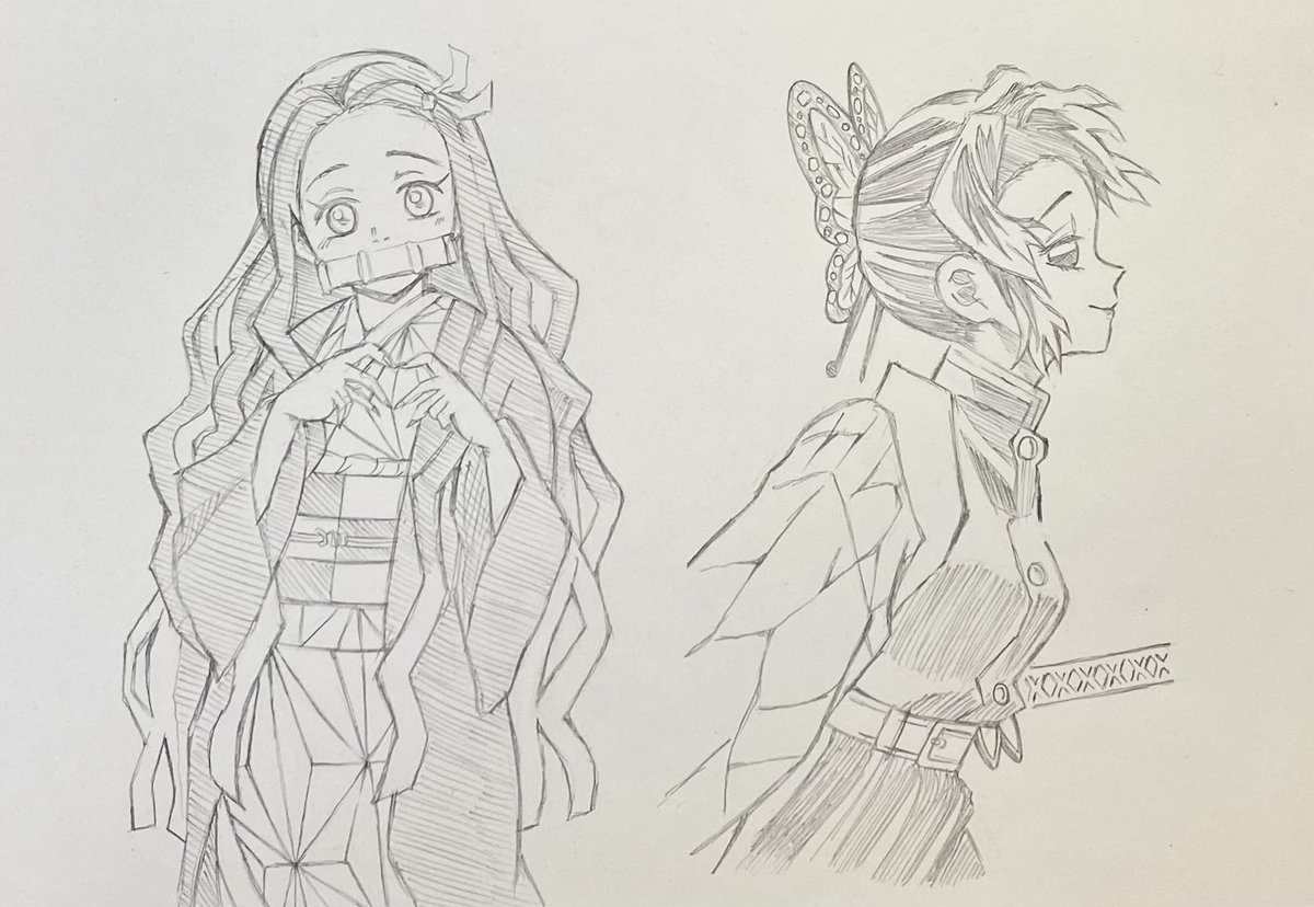 落書きです。 #鬼滅の刃 #イラスト #模写