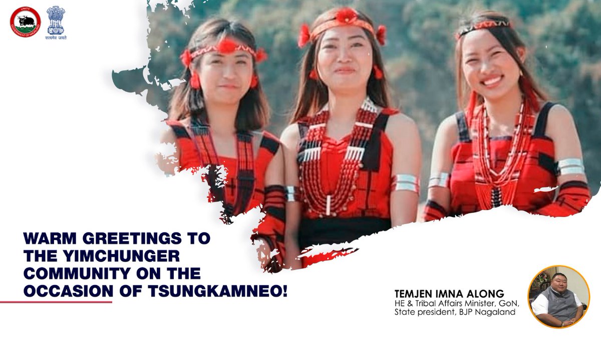 AlongImna's tweet photo. Heartiest greetings to all my brothers and sisters of the #Yimchunger community on the special occasion of #Tsungkumneo festival.

May the celebration of the joyous winter festival inculcate a sense of unity and harmony among the community. https://t.co/4dcO2liCrN