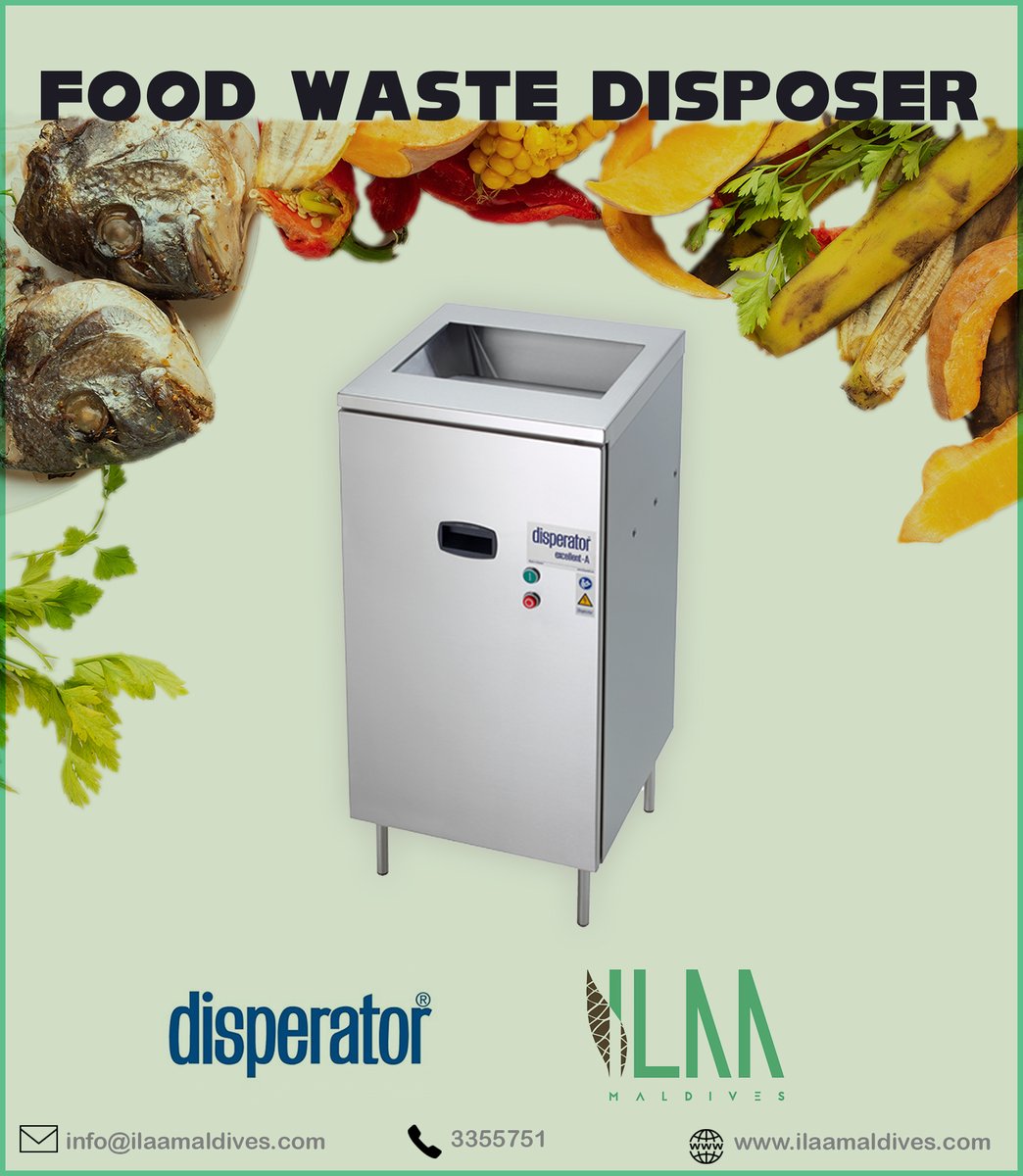 Food Waste Disposer from Disperator can be completely adapted to your kitchen or to your work environment, regardless of size and layout.
For more info reach us on
T: 3355751
E: info@ilaamaldives.com
W: ilaamaldives.com
#IlaaMaldives #FoodWasteDisposer