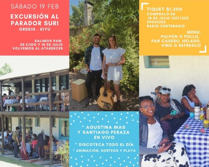 Nuevamente nos vamos de excursión. El próximo 19 de febrero nos encontramos en el Parador Suri.