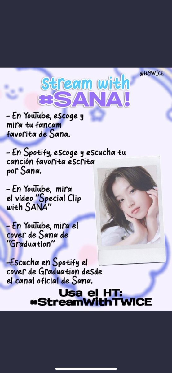 NahimaGnz's tweet photo. STREAM WITH TWICE: SANA 💞. By: @it9WICE 💝
#StreamWithTWICE 트와이스 사나  #SANA #사나 @JYPETWICE https://t.co/DpN9VhERsj