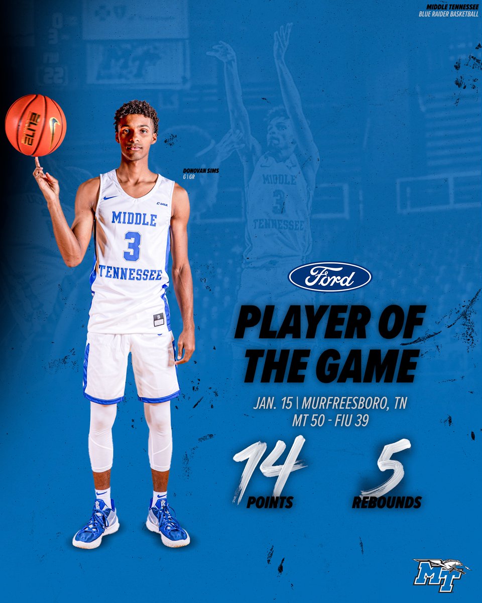 MT_MBB's tweet photo. ɢᴀᴍᴇ ꜱᴇᴠᴇɴᴛᴇᴇɴ ᴘʟᴀʏᴇʀ ᴏꜰ ᴛʜᴇ ɢᴀᴍᴇ: Donovan Sims (@Dsims10)

@MidSouthFord https://t.co/fl2d22CXZ7