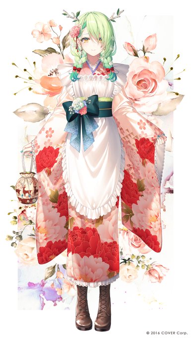 セレス・ファウナちゃんのお正月衣装をお仕立てしました🌿🌸
I designed Ceres Fauna's New Year's outfit.
#HoloENKimonoRelay 