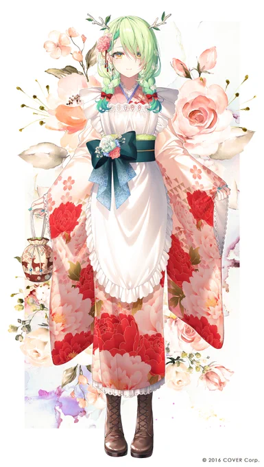 セレス・ファウナちゃんのお正月衣装をお仕立てしました🌿🌸
I designed Ceres Fauna's New Year's outfit.
#HoloENKimonoRelay 