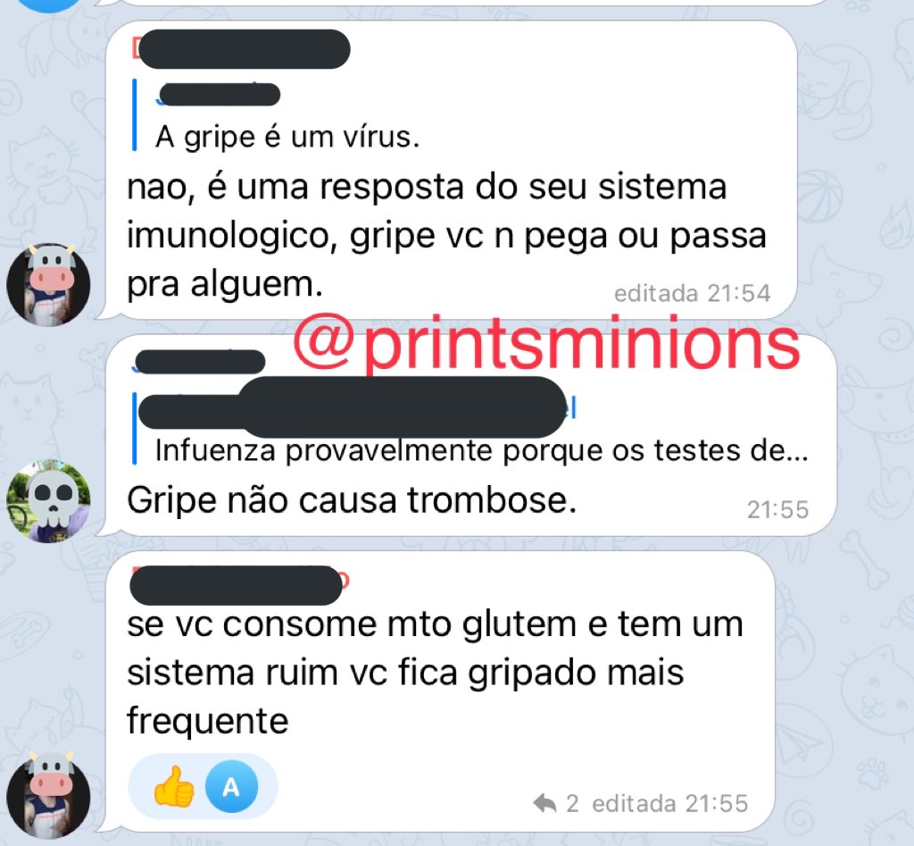printsminions's tweet photo. bolsonaristas tendo conversas de alto nivel 

vocês podem imaginar qual foi a resposta do "doutor" https://t.co/B1owE6xCeS