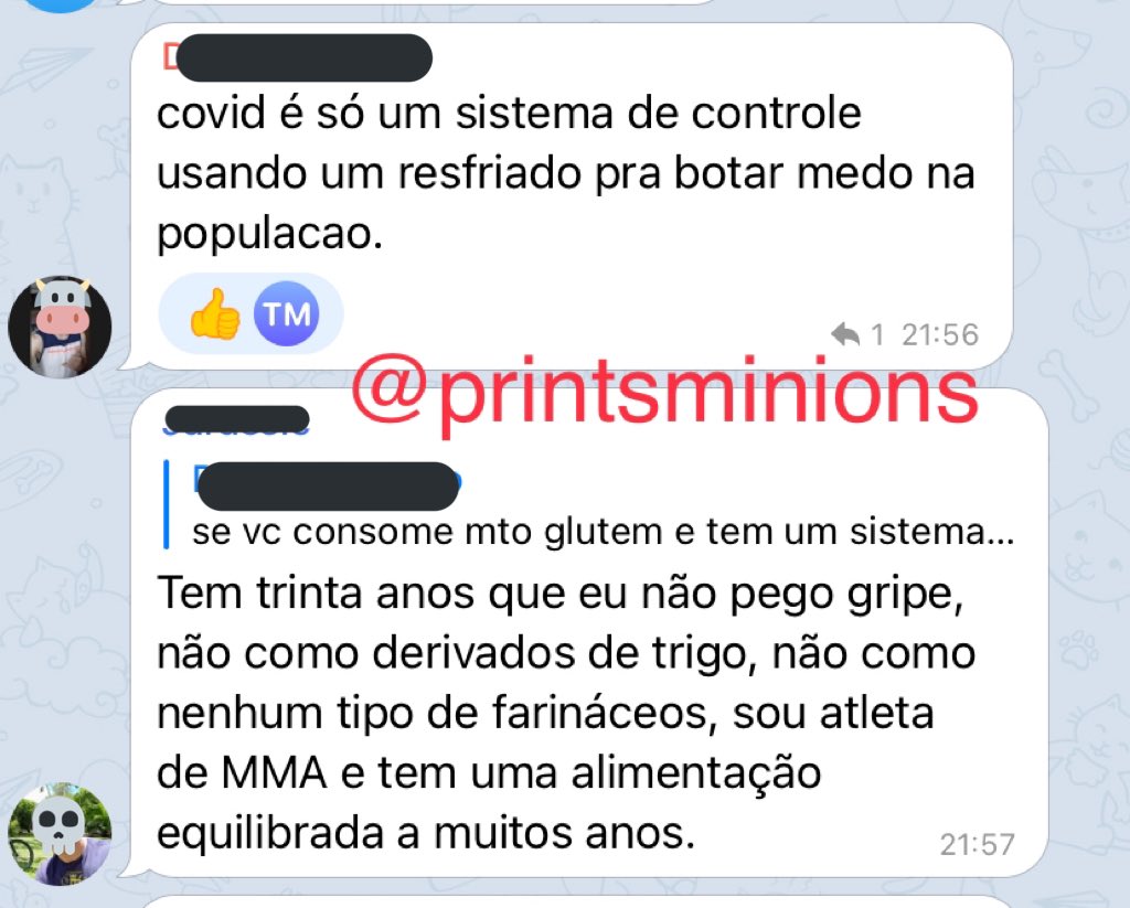 printsminions's tweet photo. bolsonaristas tendo conversas de alto nivel 

vocês podem imaginar qual foi a resposta do "doutor" https://t.co/B1owE6xCeS