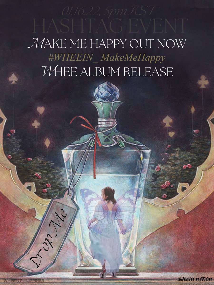 Whee_GlobalWind's tweet photo. [📢] HASHTAG EVENT | 해시태그 이벤트

💽#WHEEIN's 2nd Mini Album 'WHEE'

🔸️ We Will Trend/실트 총공:
➡️ MAKE ME HAPPY OUT NOW
#️⃣ WHEEIN_MakeMeHappy
➡️ WHEE ALBUM RELEASE

🗓 What Time/시간:
⏰ 2022.01.16. 5PM (KST)

🚫DON'T USE BEFORE THE TIME🚫

#WHEE #휘인 @THEL1VE_LABEL https://t.co/lZXbez0dtb