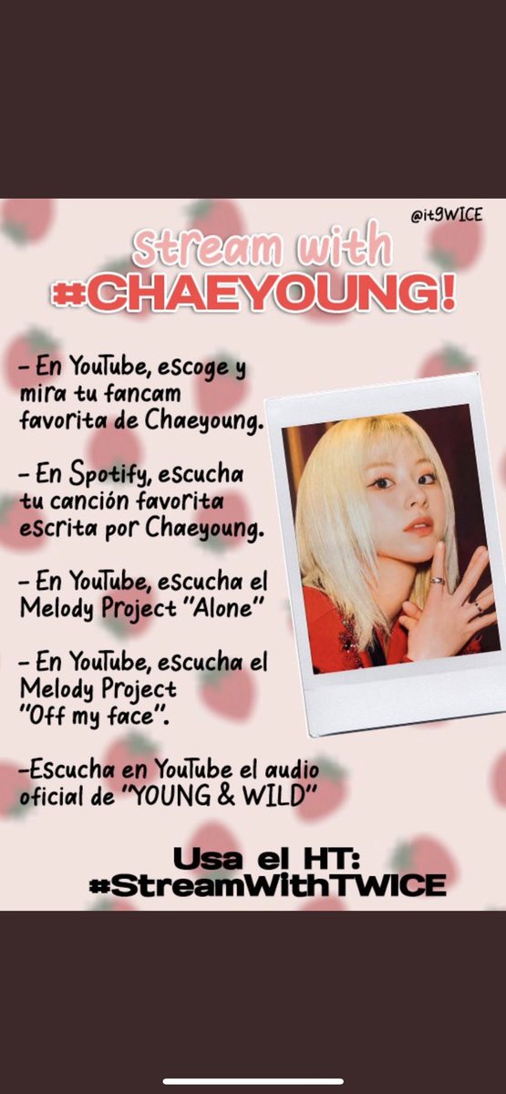 NahimaGnz's tweet photo. -STREAM WITH TWICE: CHAEYOUNG 💕. By: @it9WICE #StreamWithTWICE 트와이스 채영 #채영  #CHAEYOUNG @JYPETWICE. https://t.co/SmkbfbmQaH