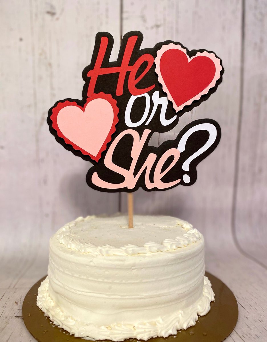 bannergrl's tweet photo. Excited to share the latest addition to my #etsy shop: Cake Topper , He or she Valentines Day Gender Reveal, Little Sweetheart Gender Reveal Baby Shower Decor, He or She Banner , Cake Topper #babyshower #valentinesday #heorshebanner https://t.co/I4AQqfItOT https://t.co/S54aRHFNCF