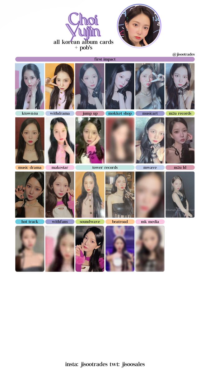jisoosales's tweet photo. 𓂋 kep1er templates 𓂋

ALL KEP1ER KOREAN ALBUM + POBS ARE UPDATED WITH POB’S ! 

YUJIN, XIAOTING &amp; MASHIRO 

#Kep1er #yujin #xiaoting #mashiro #chaehyun #dayeon #hikaru #bahiyyih #youngeun #yeseo https://t.co/hLoQ9V2qDO