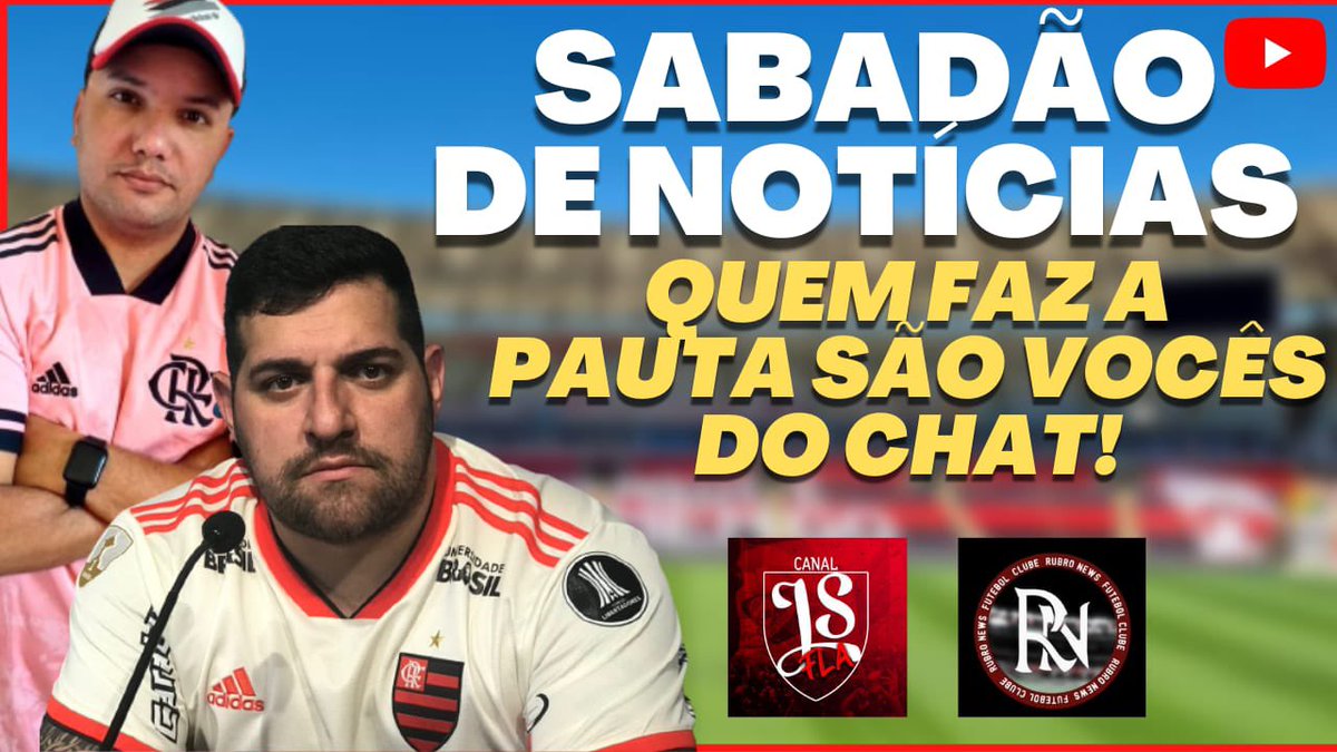 JulioMiguelNeto's tweet photo. Vamos de live!? Agora no @YouTube 
Sabadouuuuu com os seguidores/torcedores!!!

#FLAMENGO #JSFLA #RUBRONEWS
#MERCADODABOLA #VAIEVEM

LINK DA LIVE👉🏻 https://t.co/kp6C4fqFBM https://t.co/k2GMekgoMd