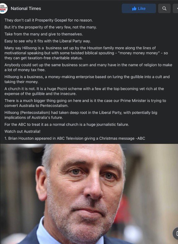 madameshawshank's tweet photo. I don’t believe #AlexFromHillsong did.
#Hillsong #ScottyFromHillsong @AlexHawkeMP #DeadCat #distraction
The #DearAlex letter is a masterpiece. 👏to ?
#PutLNPLast #MorrisonFailure #LNPDisgrace #LNPCorruptionParty #PutLNPLast https://t.co/7eT8bATjVu