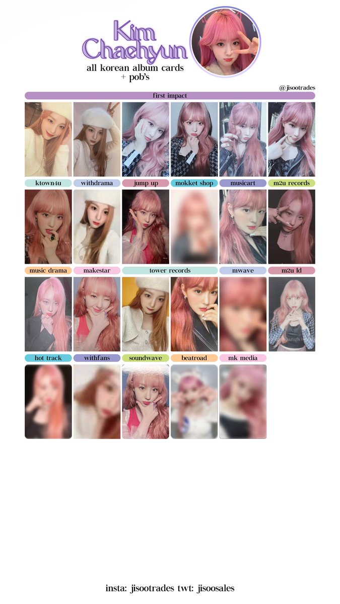 jisoosales's tweet photo. 𓂋 kep1er templates 𓂋

ALL KEP1ER KOREAN ALBUM + POBS ARE UPDATED WITH POB’S ! 

CHAEHYUN, DAYEON &amp; HIKARU 

#Kep1er #yujin #xiaoting #mashiro #chaehyun #dayeon #hikaru #bahiyyih #youngeun #yeseo https://t.co/ZnWhsNDlre