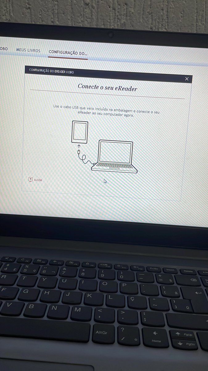 Dieime's tweet photo. Mais algum sofrendo pra conseguir configurar um Kobo da @livrariacultura 😭 https://t.co/tPgNgz0ft3