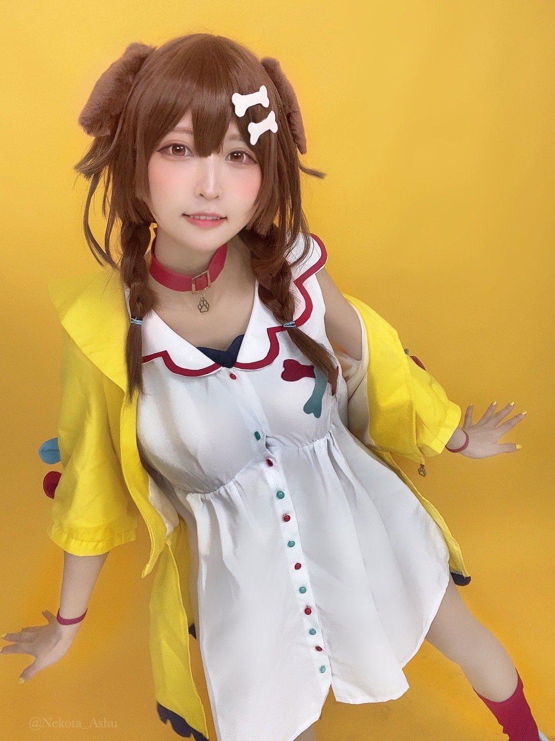 vtb ホロライブ 戌神ころね コスプレ 部屋着 ウィッグ - 通販