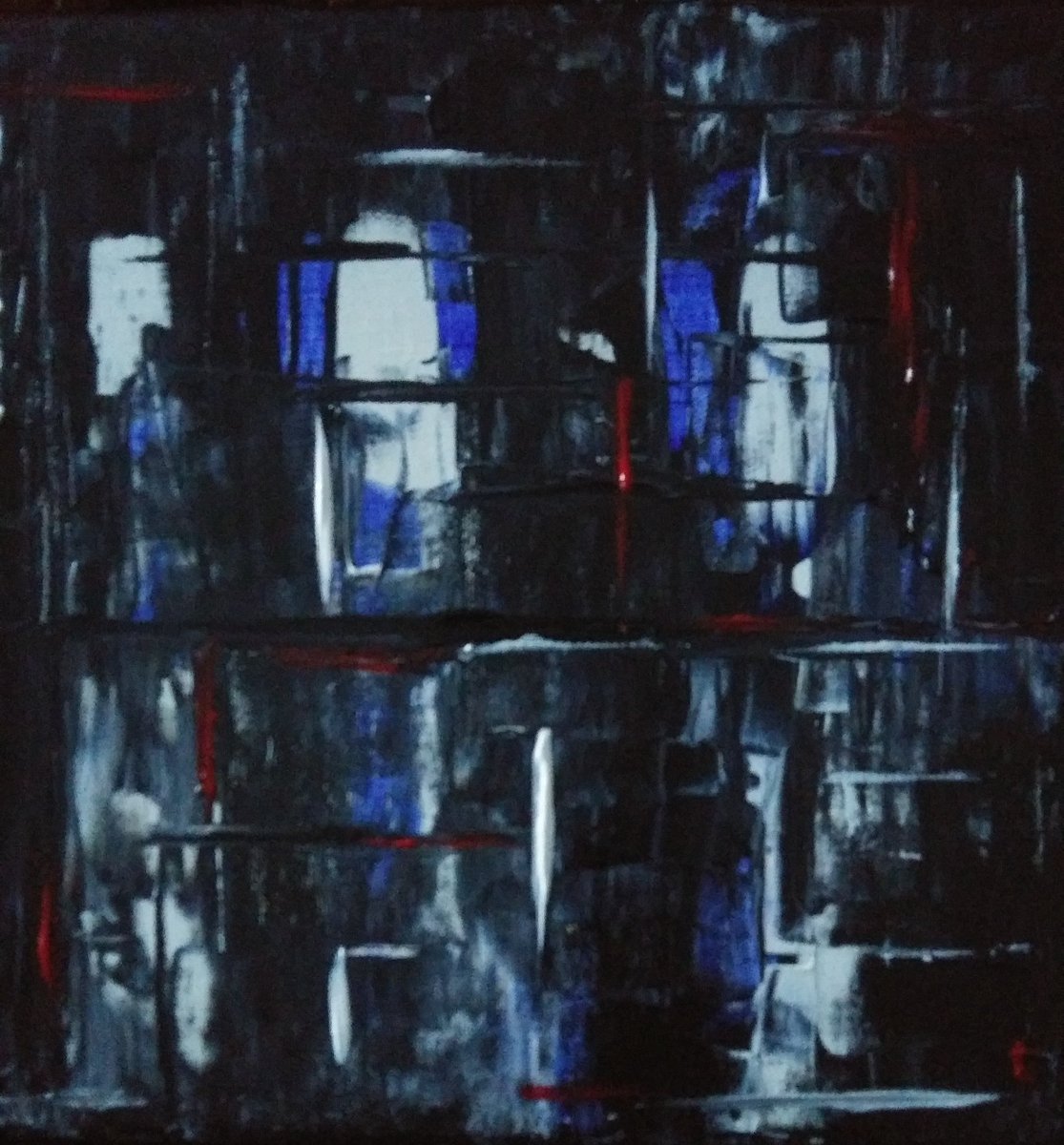 #Black-and-white Art #winterpainting #Darkpainting #coolart #coldnight #winterart #sharsart