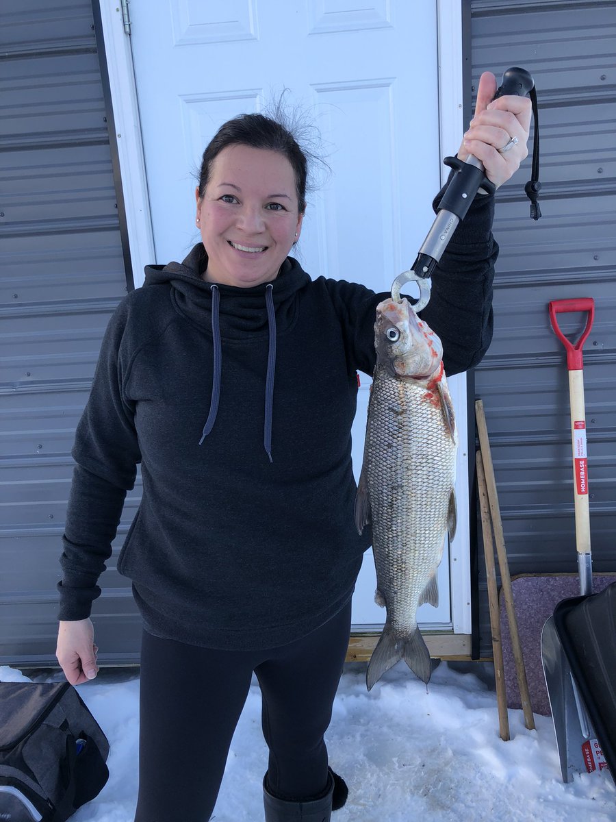 dustin_davis_'s tweet photo. Day well spent on the ice with the wife #ExplorSask #Candlelake π£ https://t.co/0HppMcr2ha