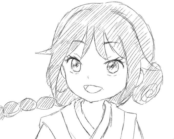 ちゃんと描いたら着物の柄で地獄見そう 
