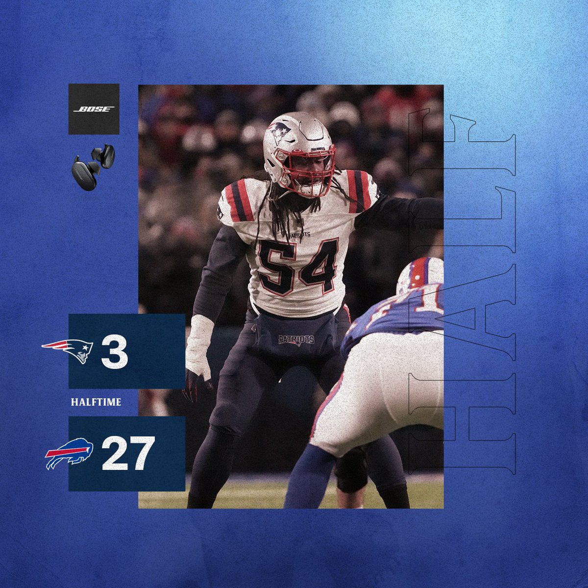Patriots's tweet image. 27-3.