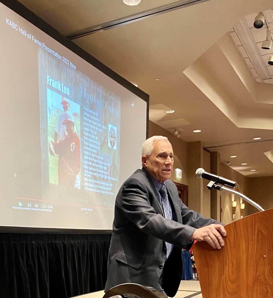 HaysHighAD's tweet photo. Congratulations to former Hays HS Head baseball coach Frank Leo and his family on his induction to the inaugural Kansas Association of Baseball Coaches Hall of Fame. Click on the link to access the induction video:
https://t.co/OZC3CovMZ1 https://t.co/4xjMXZ17Td