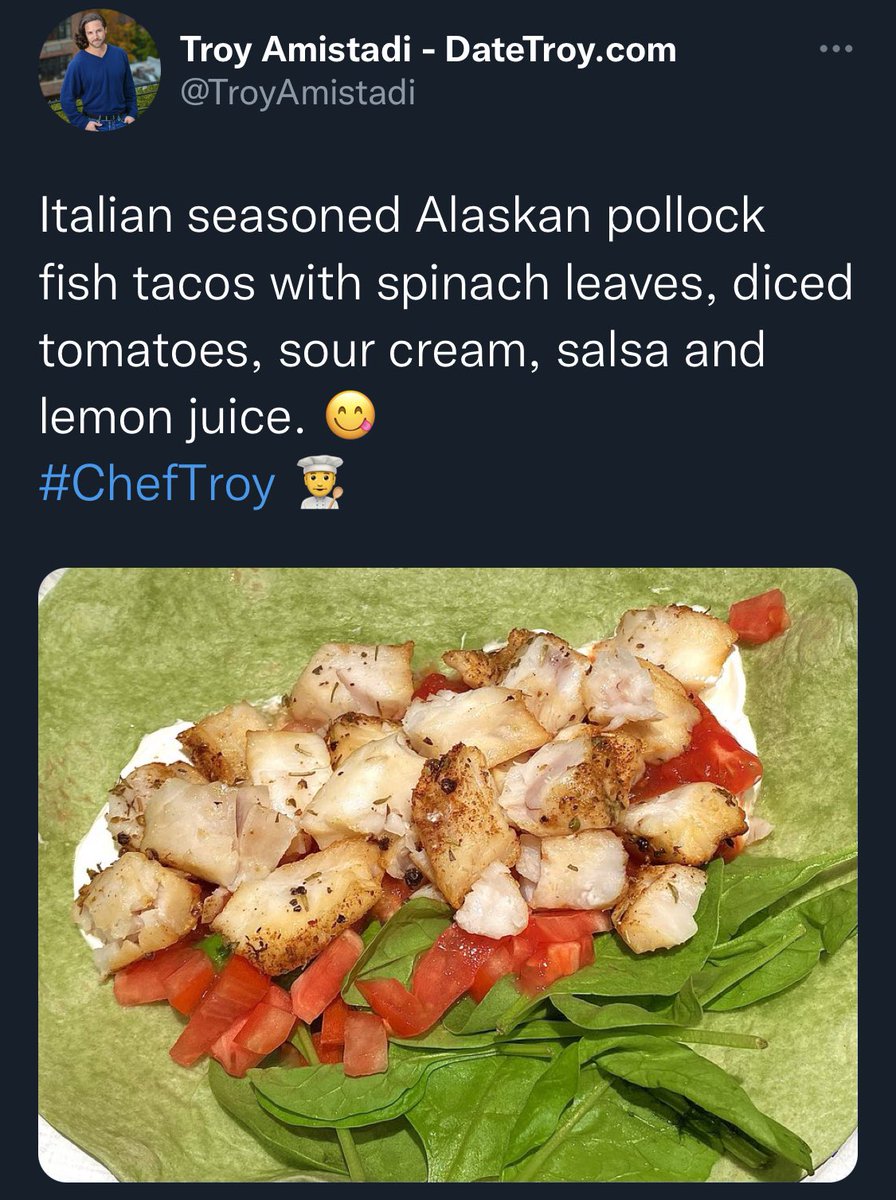 TroyAssmistadi's tweet photo. I spent the day in the kitchen in order to prepare this dinner for my date (my mom) & I! Not a single spice or herb in sight. That's Chef Troy's way.
I called this dish: the Panty Dropper
What do you think, @GordonRamsay?
#ChefTroy #DateTroy #CulineryArts #gigoloceleb https://t.co/8JSFXcR5QI