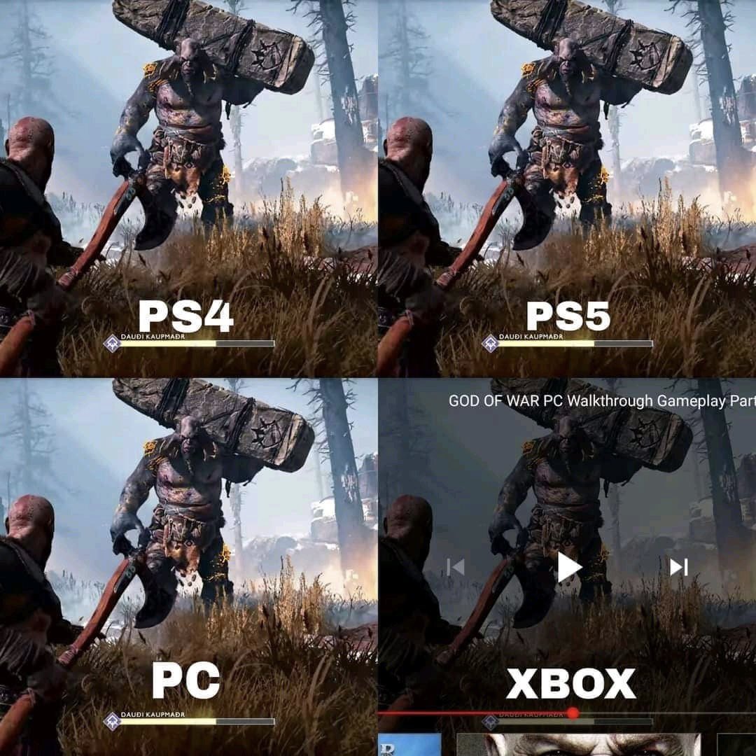 God of War Graphics Comparison (PC vs. PS5) 