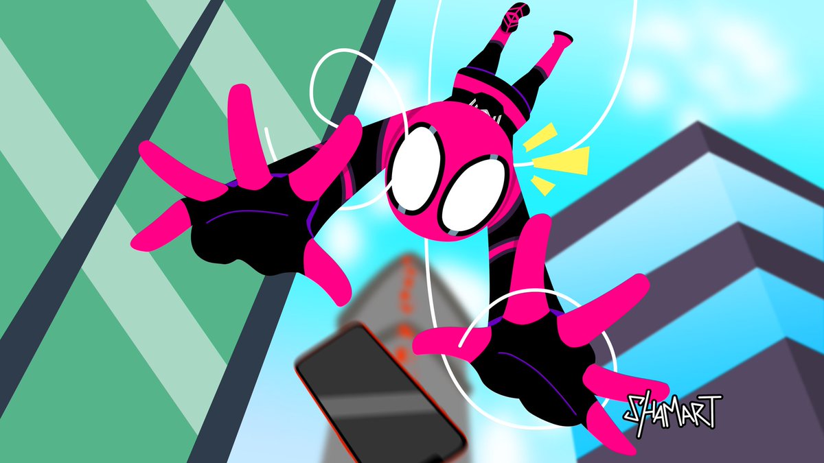 shamartTM's tweet photo. If you see this you should follow me, I'm tryna get a job on across the Spiderverse part 2 https://t.co/7nr0NMxh3z
